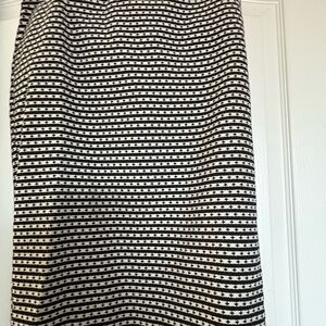 Merona Black and White Patterned Pencil Skirt